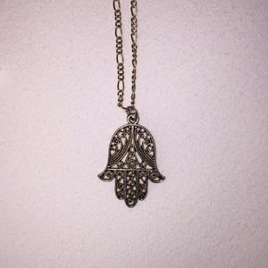 Hamsa Necklace Gold